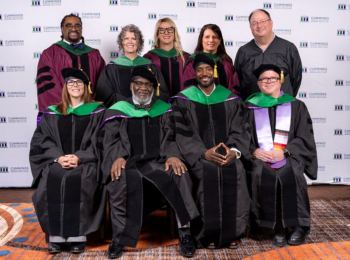 DBH Graduates with Academic Leadership and Faculty