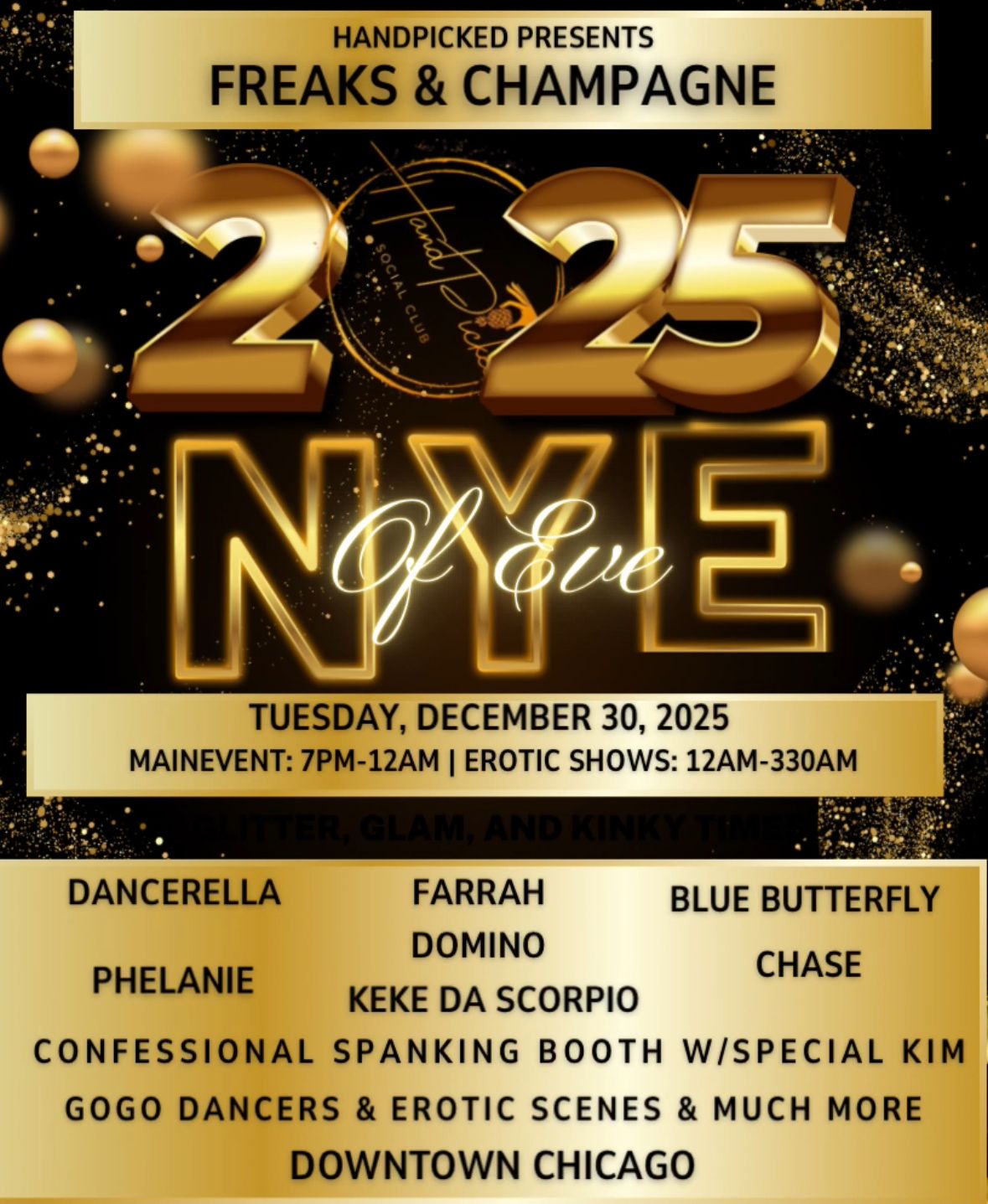 HandPicked New Year's Eve of Eve