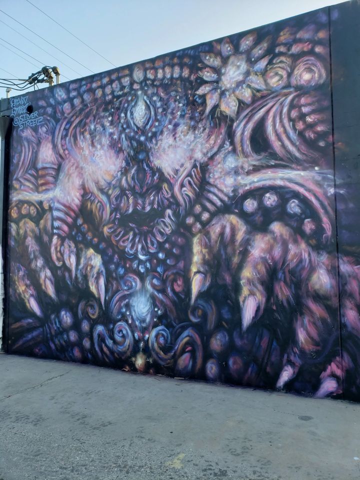SilvertStreetz Completes Spray Paint Gardena Wall Mural