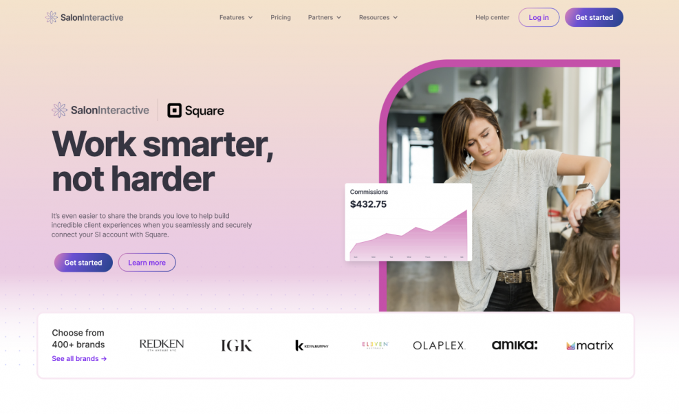 Square Landing Page On Saloninteractive