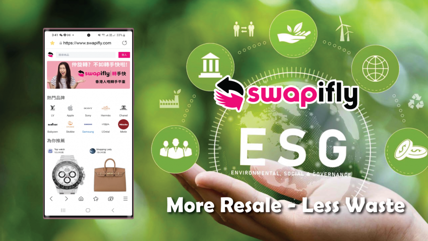 Swapifly supporting ESG by reduce waste